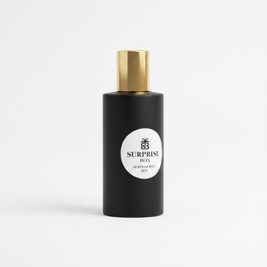 Surprisebox Room Surprise Spray black bottle 3/4 angle view