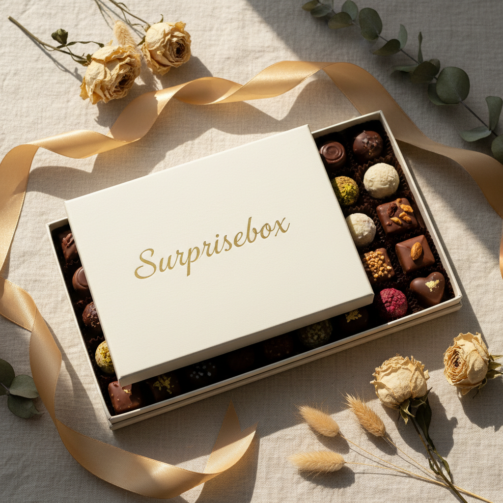 Chocolate Box Flat Lay