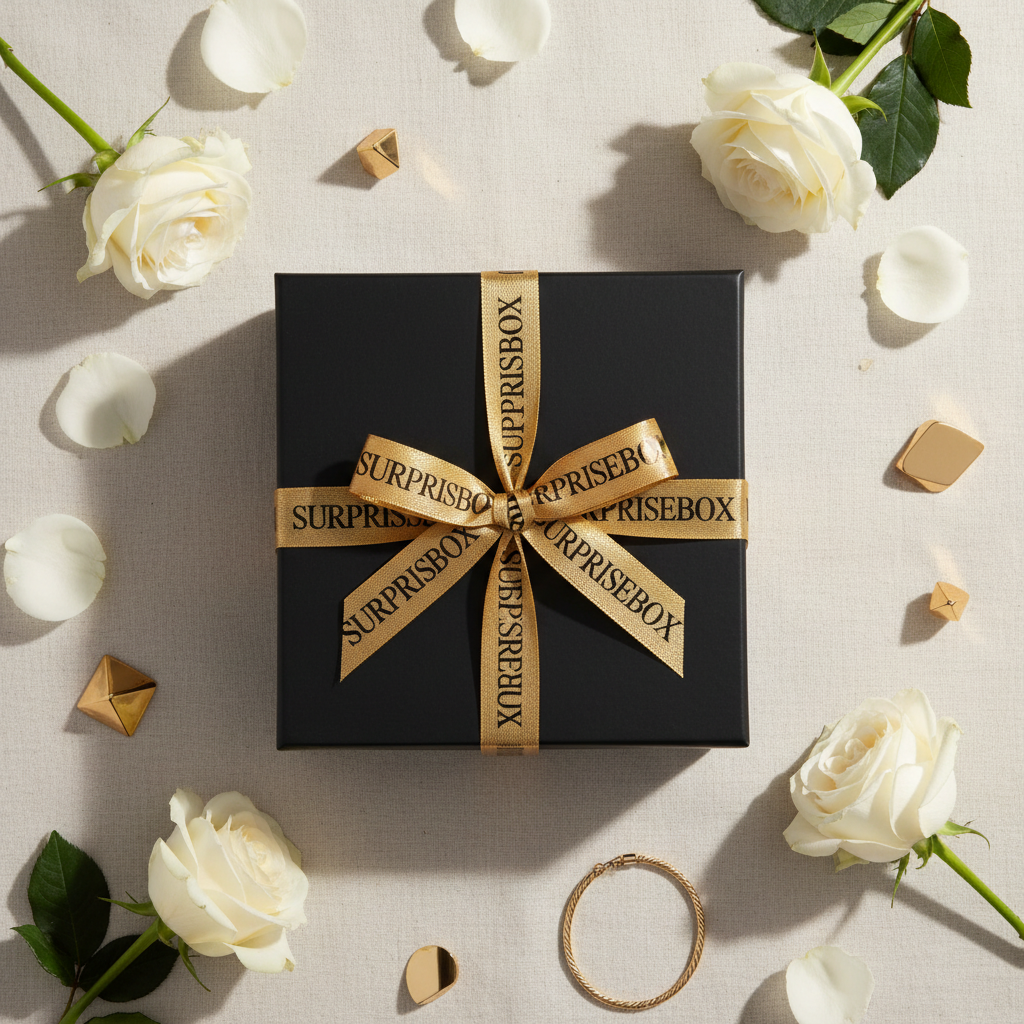 Gift Box Flat Lay